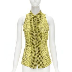 Versace Silk Baroque Dot Shirt